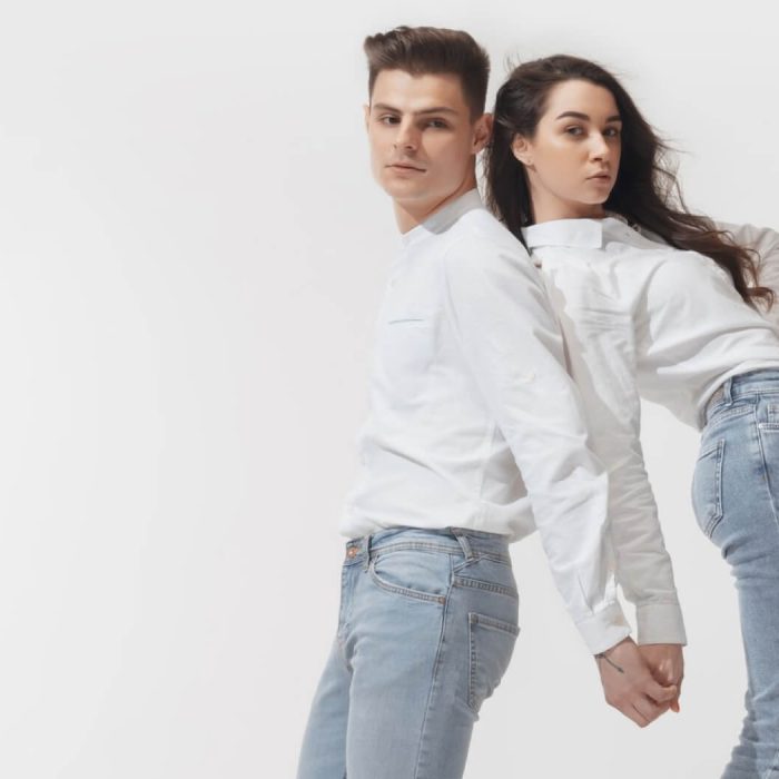 matching white shirts for couples